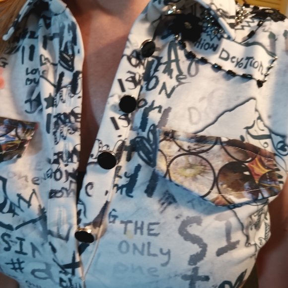 Designer floral short sleeve dress Small - Picture 8 of 9